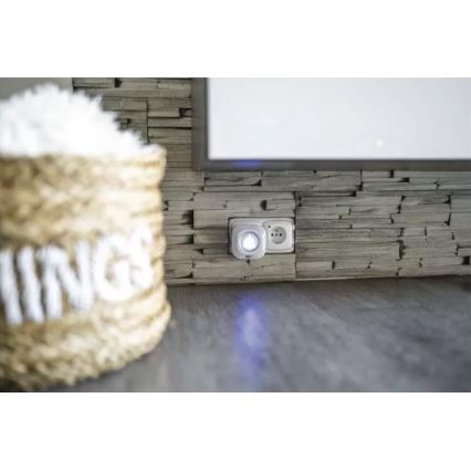 Campanello presa wireless 230V IP44 bianco