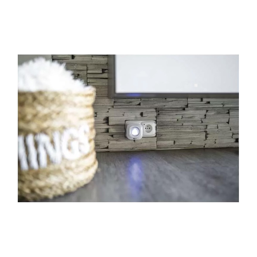 Campanello presa wireless 230V IP44 bianco
