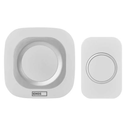 Campanello presa wireless 230V IP44 bianco