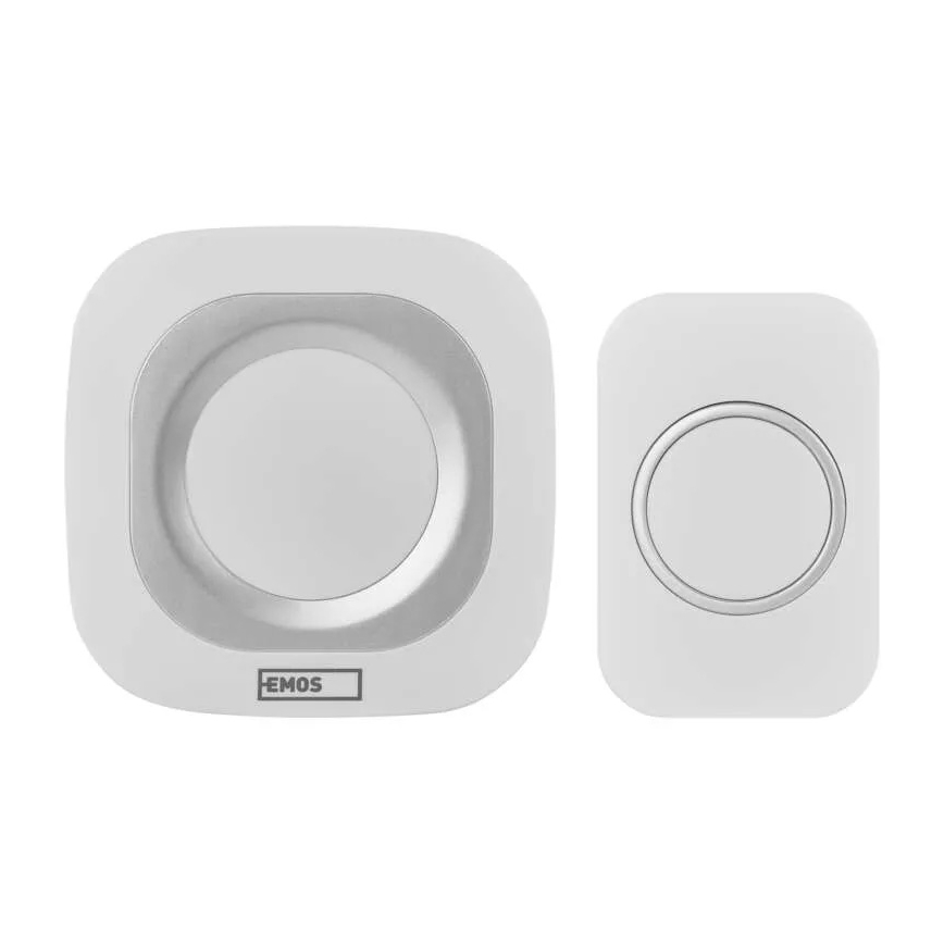 Campanello presa wireless 230V IP44 bianco