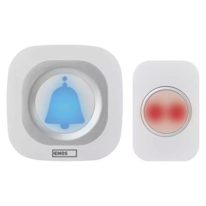 Campanello presa wireless 230V IP44 bianco