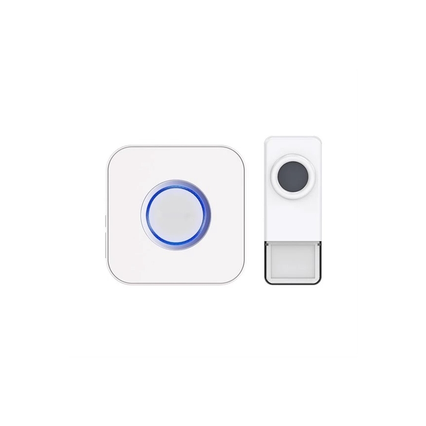 Campanello senza fili 3xAAA IP55 bianco