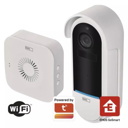 Campanello video wireless con sensore di movimento GoSmart 5V 3xAA IP65 Wi-Fi Tuya