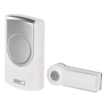 Campanello wireless 3xAA IP44 bianco/argento