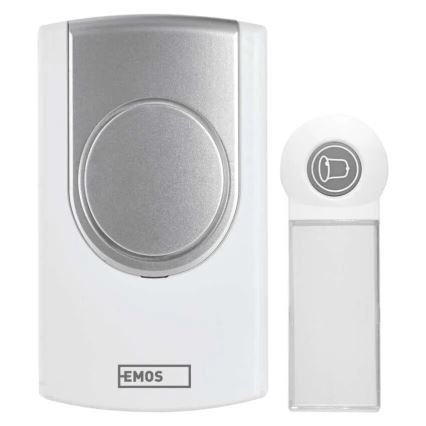 Campanello wireless 3xAA IP44 bianco/argento