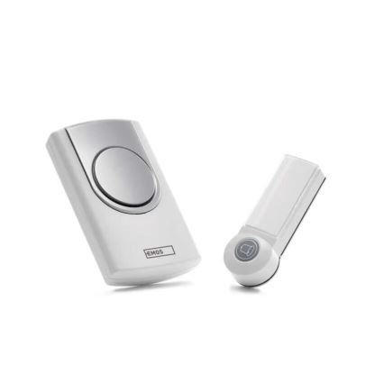 Campanello wireless 3xAA IP44 bianco/argento