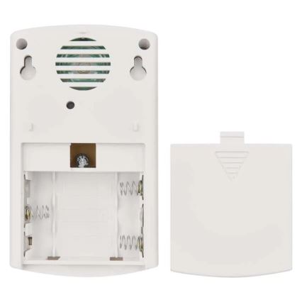 Campanello wireless 3xAA IP44 bianco/argento