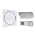 Campanello wireless con spina integrata 230V/1xCR2032 IP56 bianco
