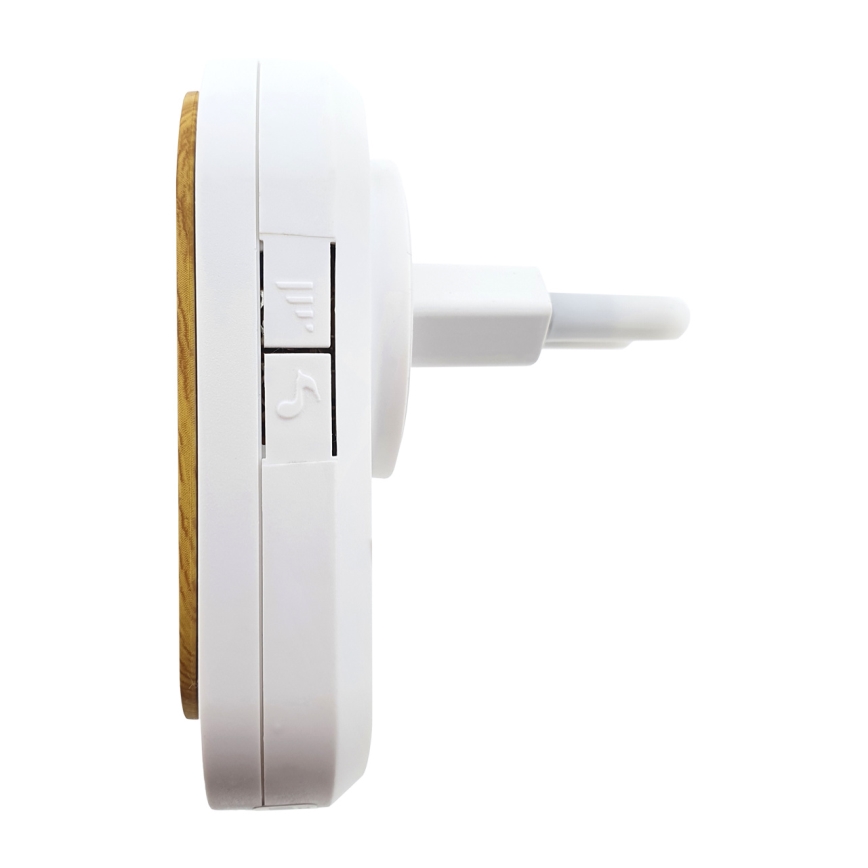 Campanello wireless con spina integrata BELL 230V + 1x23A marrone