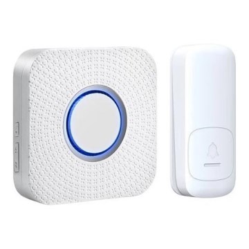 Campanello wireless con spina integrata kinetic 230V bianco