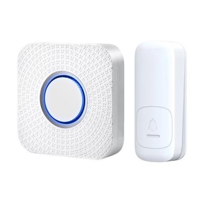 Campanello wireless con spina integrata kinetic 230V bianco