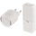 Campanello wireless da inserire nella presa 230 V con 1 batteria CR2032, bianco
