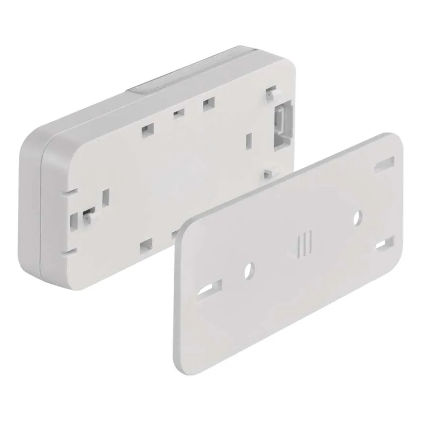 Campanello wireless da inserire nella presa 230 V con 1 batteria CR2032, bianco