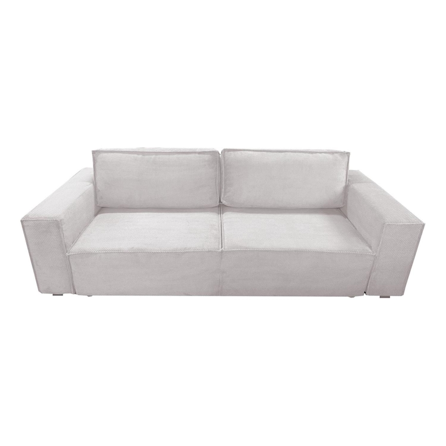 Canapé convertible 3 places avec rangement RONDA beige