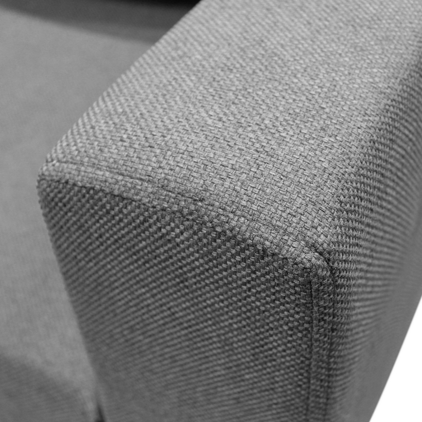 Canapé d'angle universel modulable en U SEYA avec rangement, gris