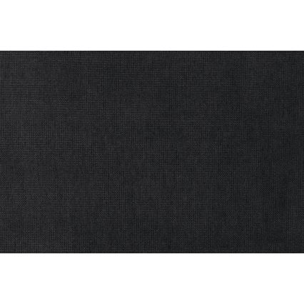 Canapé-lit PALERMO avec coffre de rangement et pouf, noir, version droite