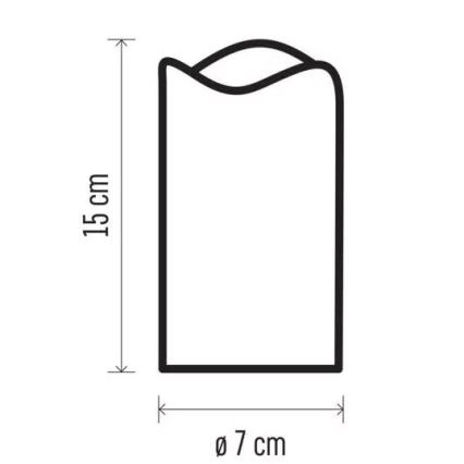 Candela natalizia a LED LED/3 fiocchi di neve AAA bianco freddo