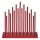 Candeliere natalizio LED 17xLED/3xAA rosso