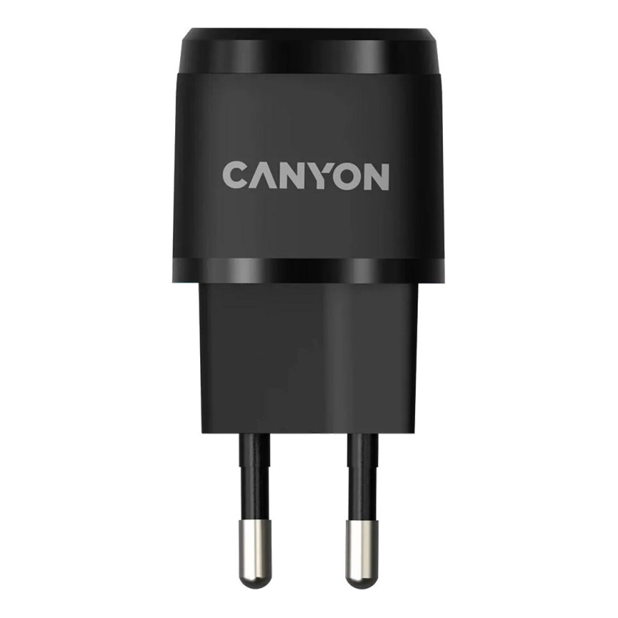 Canyon - Adaptateur de charge rapide Power Delivery 20W noir