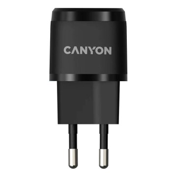 Canyon - Adattatore a carica rapida Power Delivery 20W nero