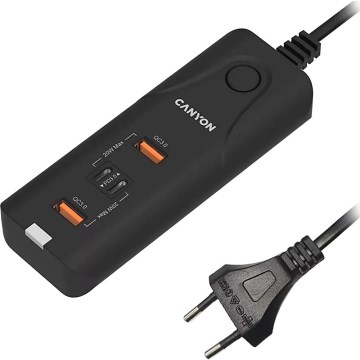 Canyon - Caricatore 2xUSB A + 2xUSB C Power Delivery 20W