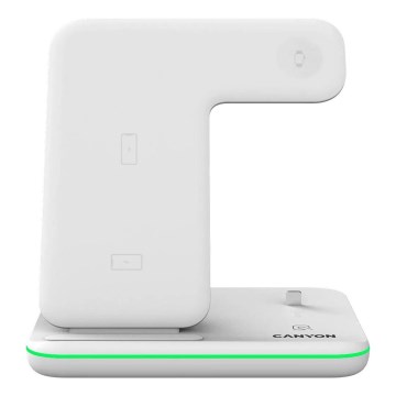 Canyon - Chargeur sans fil 3en1 blanc