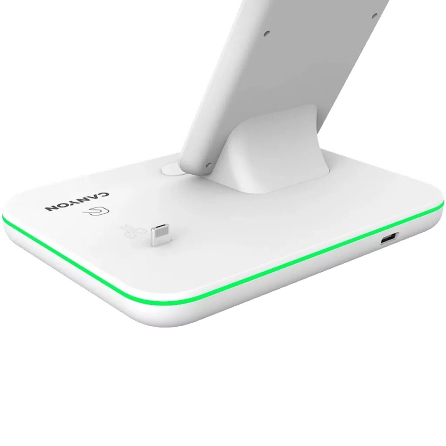 Canyon - Chargeur sans fil 3en1 blanc