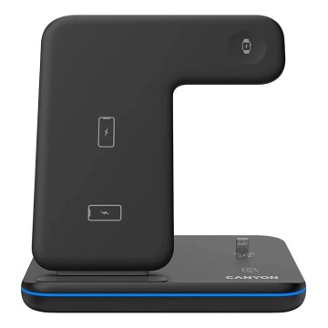 Canyon - Chargeur sans fil 3en1 noir