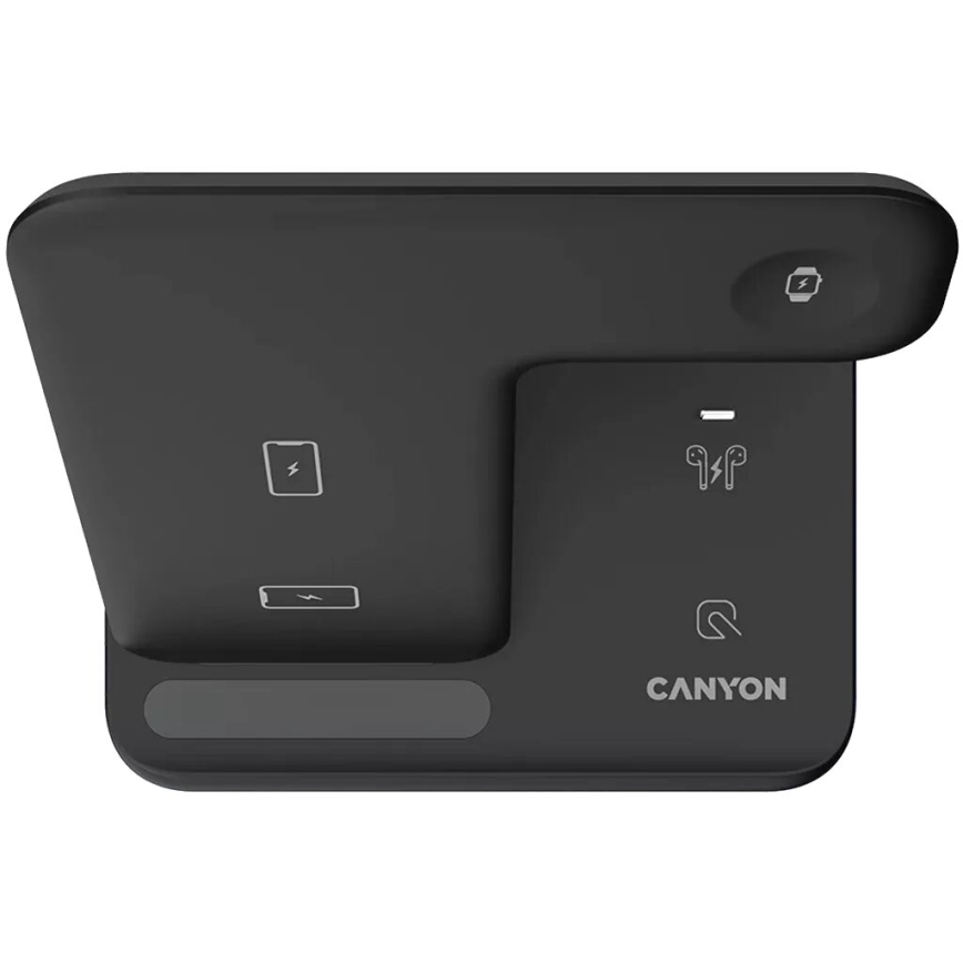 Canyon - Chargeur sans fil 3en1 noir
