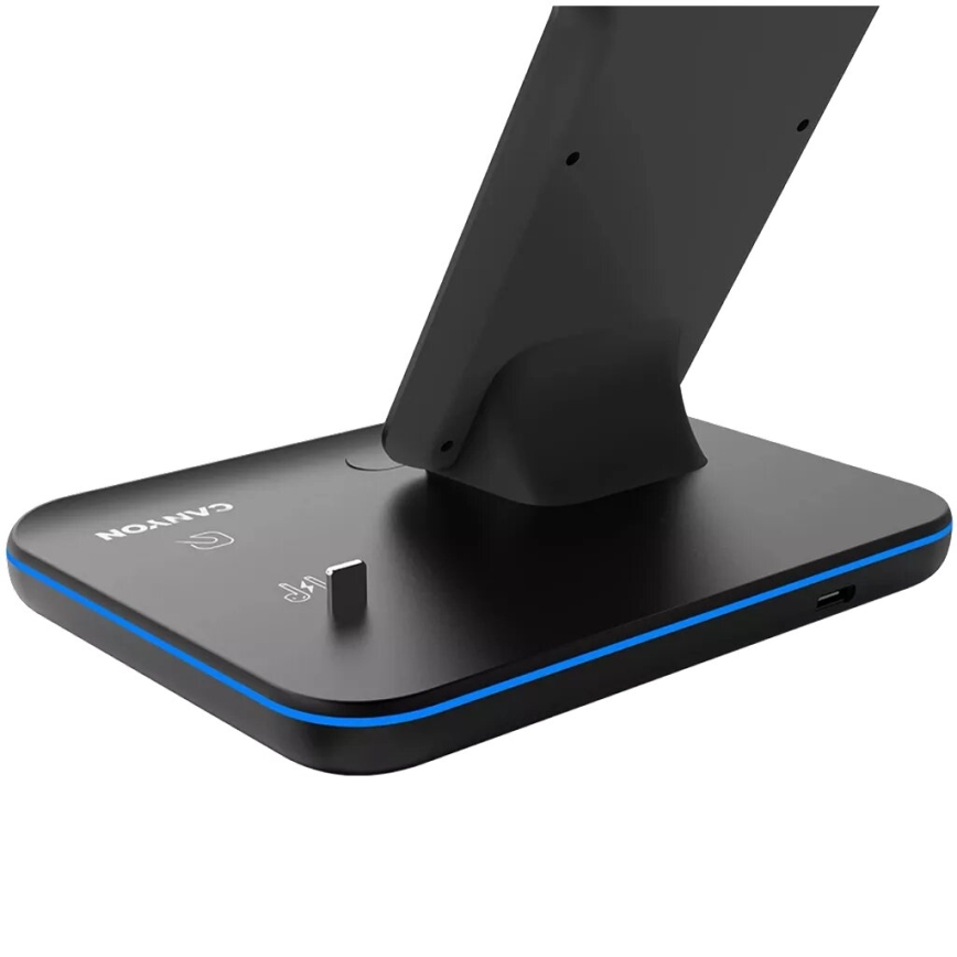 Canyon - Chargeur sans fil 3en1 noir