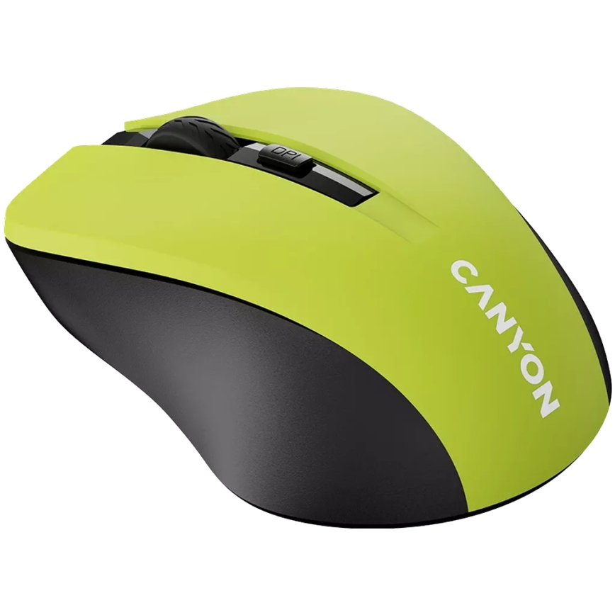 Canyon - Kabellose Maus 800/1000/1200 DPI 2xAAA Gelb