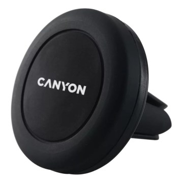 Canyon - Porta telefono magnetico per auto arrotondato nero