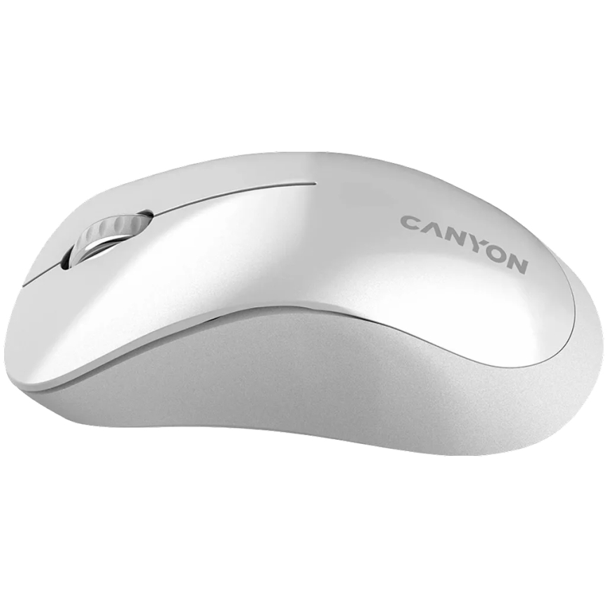 Canyon - Souris optique sans fil avec capteur Pixart MW 1200 DPI 2xAAA blanche