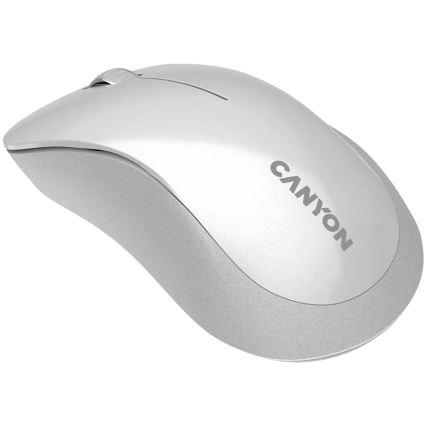 Canyon - Souris optique sans fil avec capteur Pixart MW 1200 DPI 2xAAA blanche