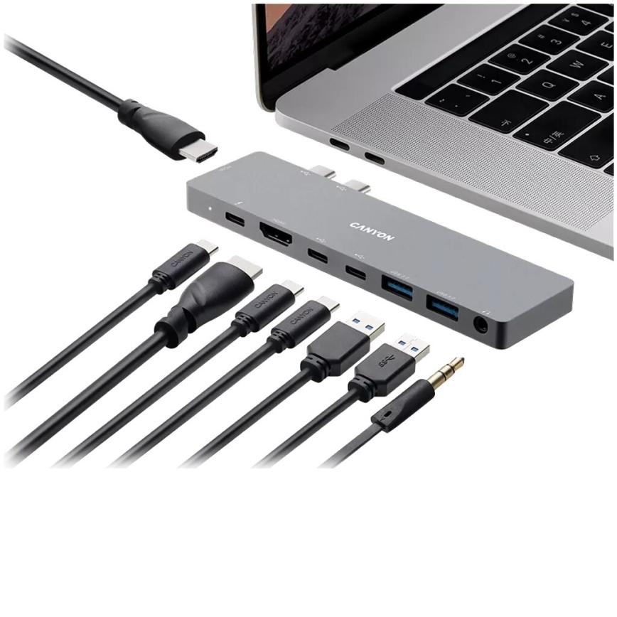 Canyon - Stazione docking Power Delivery per MacBook 8 in 1