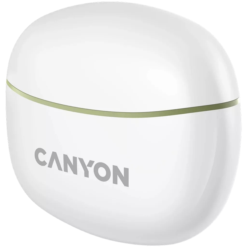 Canyon - Kabellose Stereo True Wireless Kopfhörer 500 mAh + 2x 40 mAh Weiß/Grün