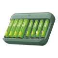 Caricabatterie per pile GP Charge & save 4×AA/AAA 1300 mAh/650 mAh 5V