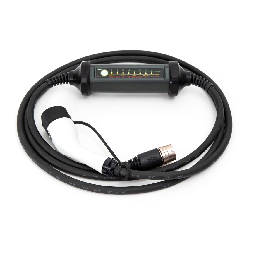 Caricatore portatile per auto con 4 adattatori Tipo 2 32A/480V 22kW 7m IP67