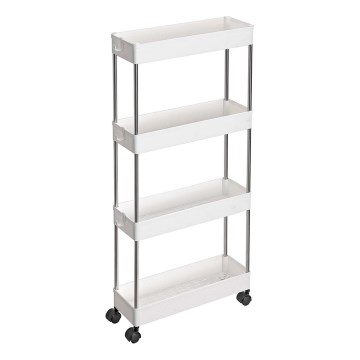 Carrello contenitore su ruote MARGE, bianco