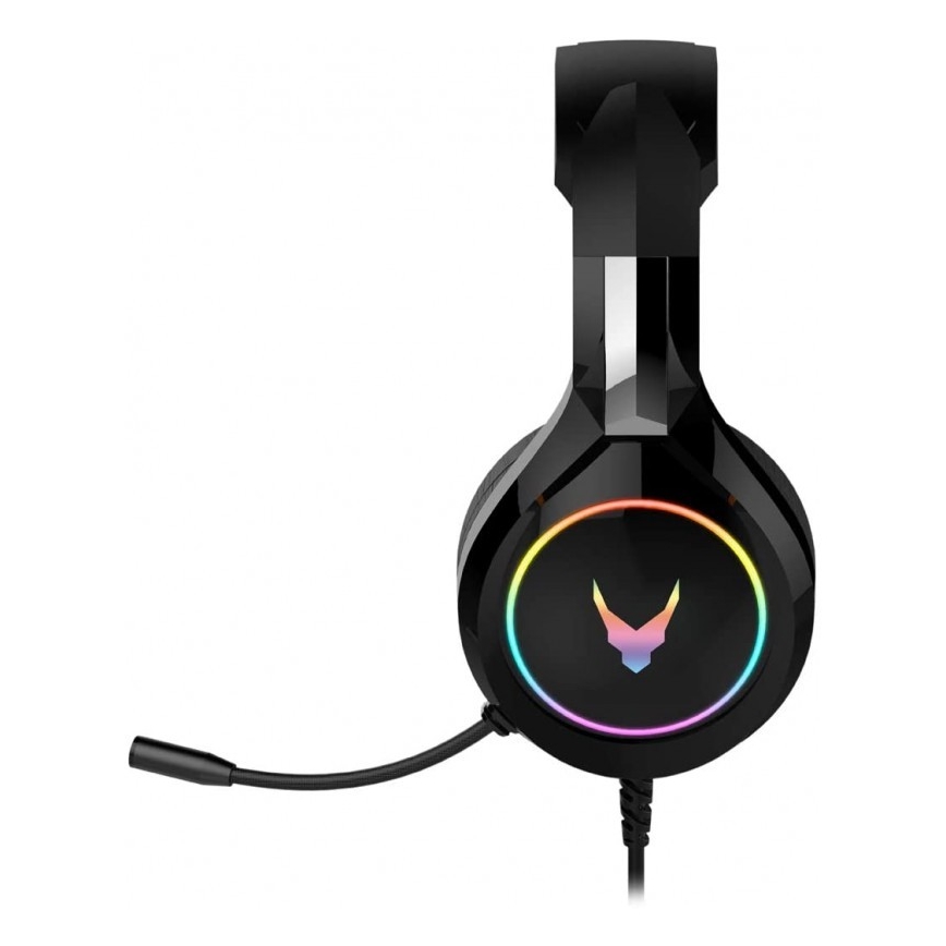 Casque avec microphone VARR GAMING RGB USB noir