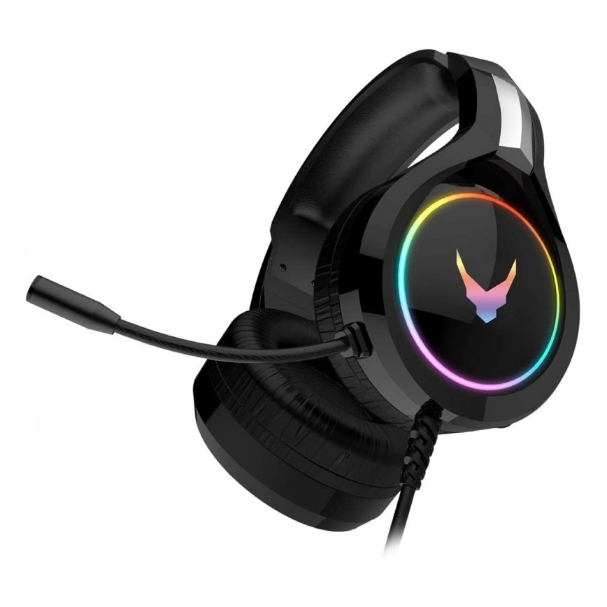 Casque avec microphone VARR GAMING RGB USB noir
