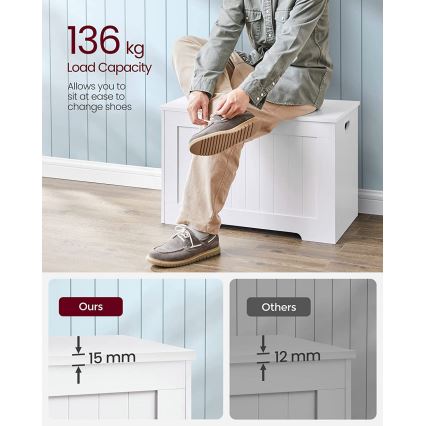 Cassapanca TOVIAN bianca