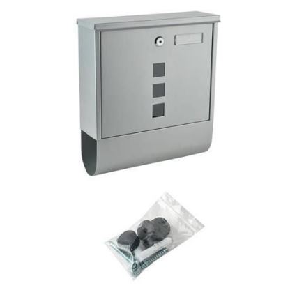 Cassetta postale 34x30,7 cm, argento