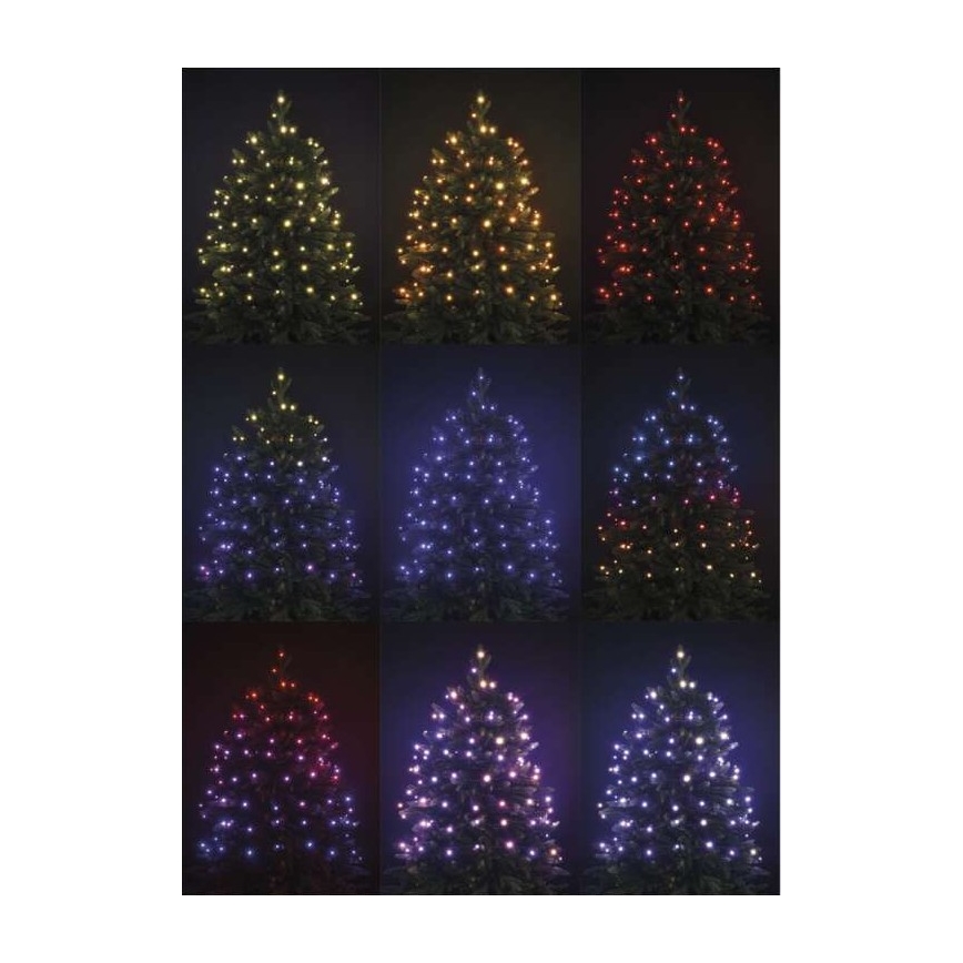Catena da esterno LED RGB Natale 120xLED/72 modalità 15m IP44 + telecomando