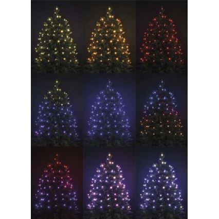 Catena da esterno LED RGB Natale 96xLED/72 modalità 13m IP44 + telecomando