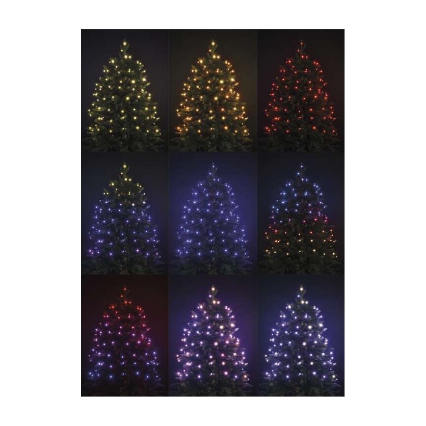 Catena da esterno LED RGB Natale 96xLED/72 modalità 13m IP44 + telecomando