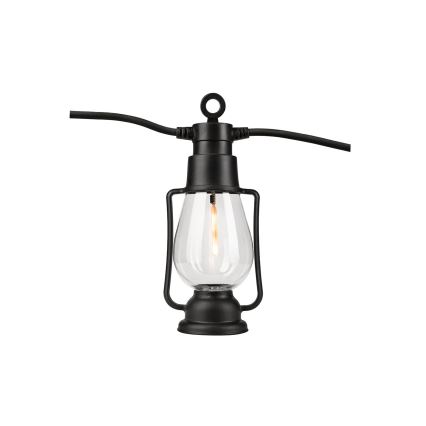 Catena decorativa per esterni GARLAND 10xLED 10m IP44 bianco caldo