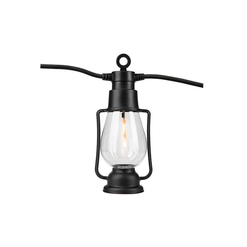 Catena decorativa per esterni GARLAND 10xLED 10m IP44 bianco caldo