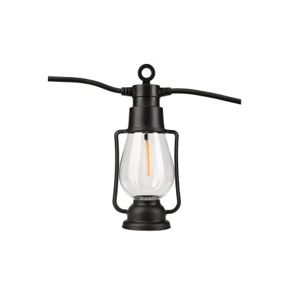 Catena decorativa per esterni GARLAND 10xLED 10m IP44 bianco caldo