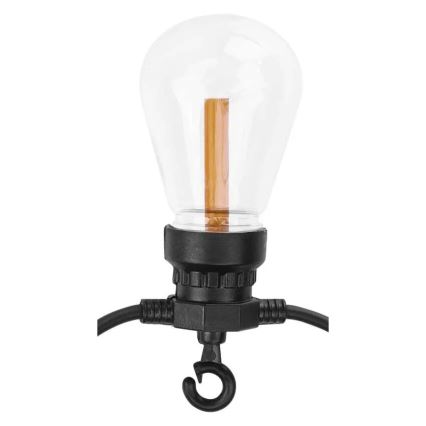 Catena decorativa solare a LED 10xLED/0,6W/1,2V 4,5m IP44 800 mAh